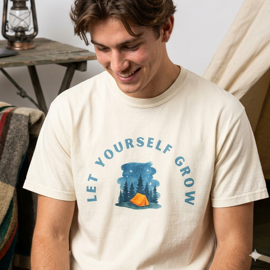 Let Yourself Grow T-Shirt — Camping Nature Graphic Tee