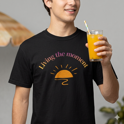 Living the Moment T-Shirt — Sunset Graphic Tee