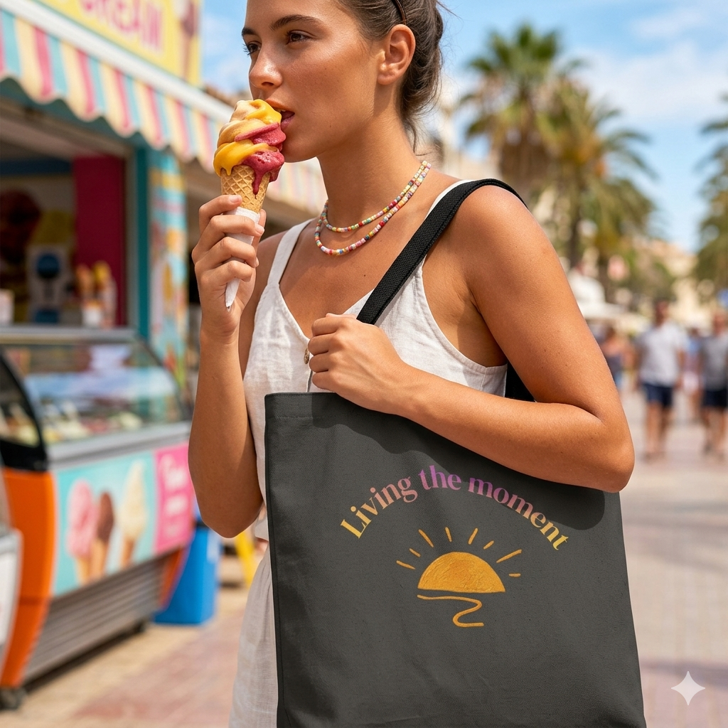 Living the Moment Tote Bag