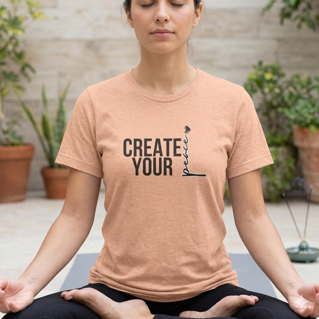 Create Your Peace T-Shirt — Minimal Inspirational Tee