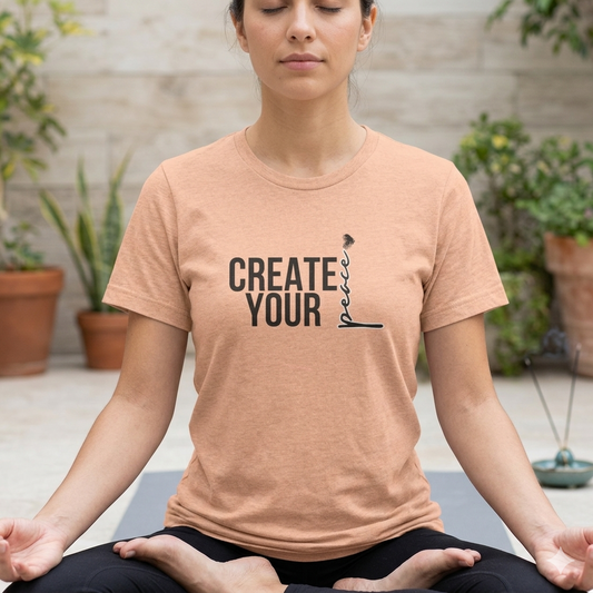 Create Your Peace T-Shirt — Minimal Inspirational Tee