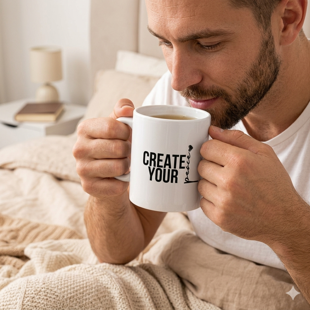 "Create Your Peace" Motivational Coffee Cup (11oz, 15oz)