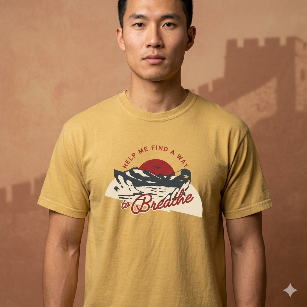 "Help Me Find a Way to Breathe" Retro Nature Tee