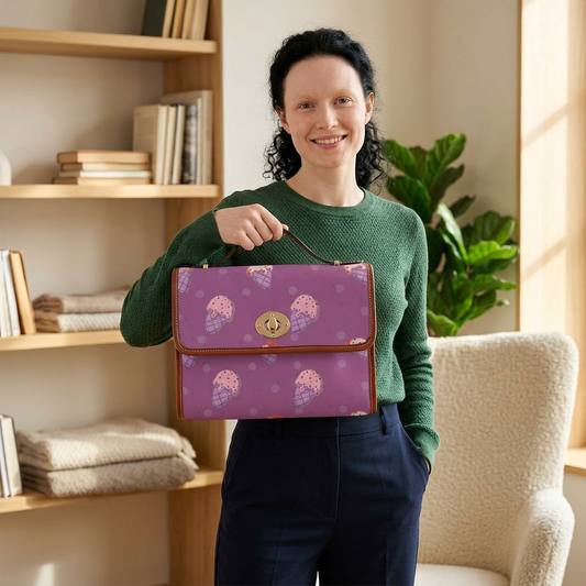 Purple Ice Cream Handbag