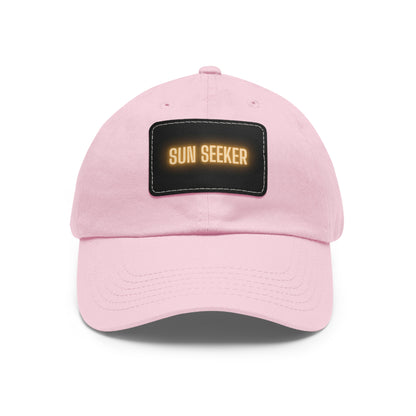 Sun Seeker Leather Patch Dad Hat