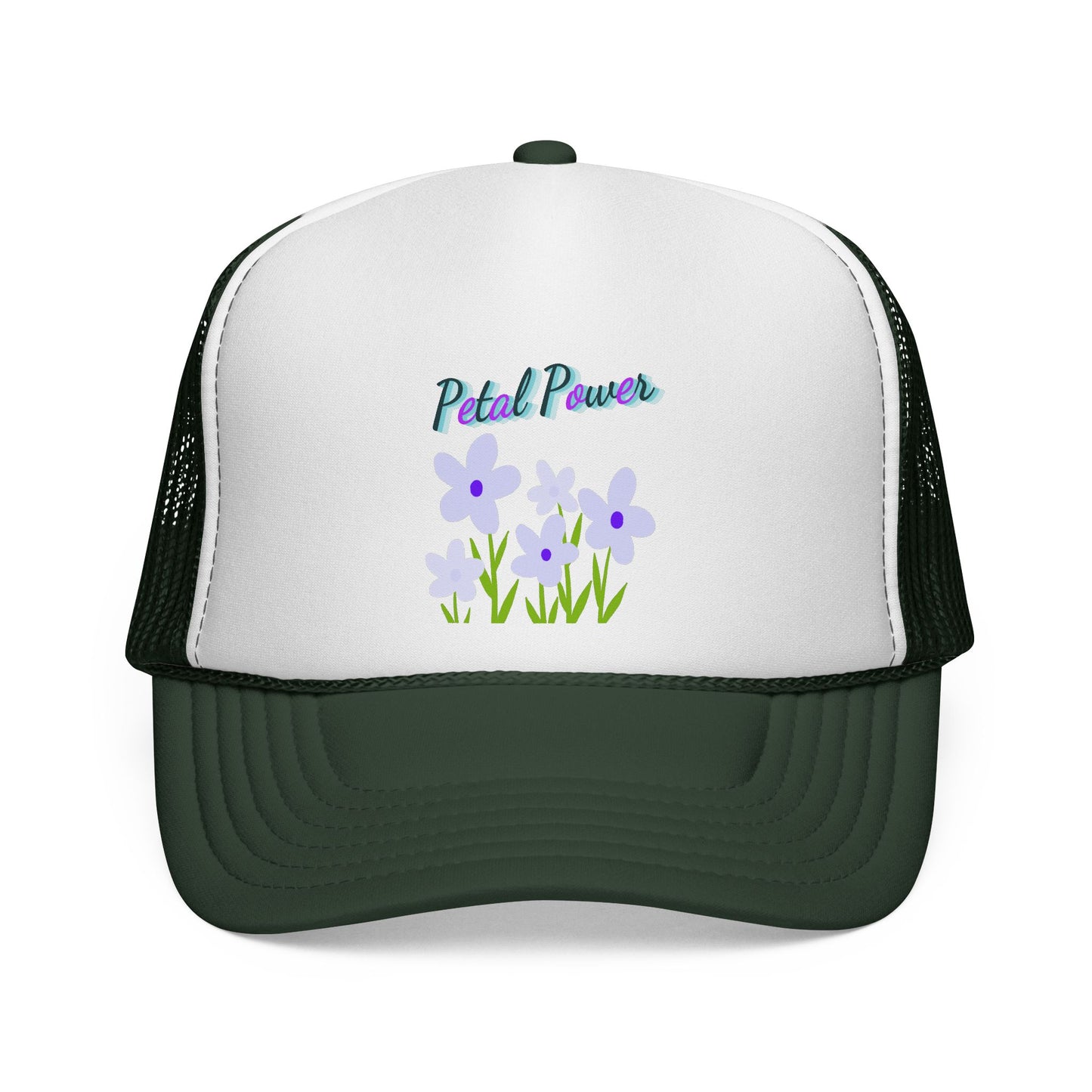 Petal Power Cap with Purple Flowers