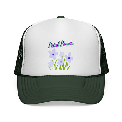 Petal Power Cap with Purple Flowers