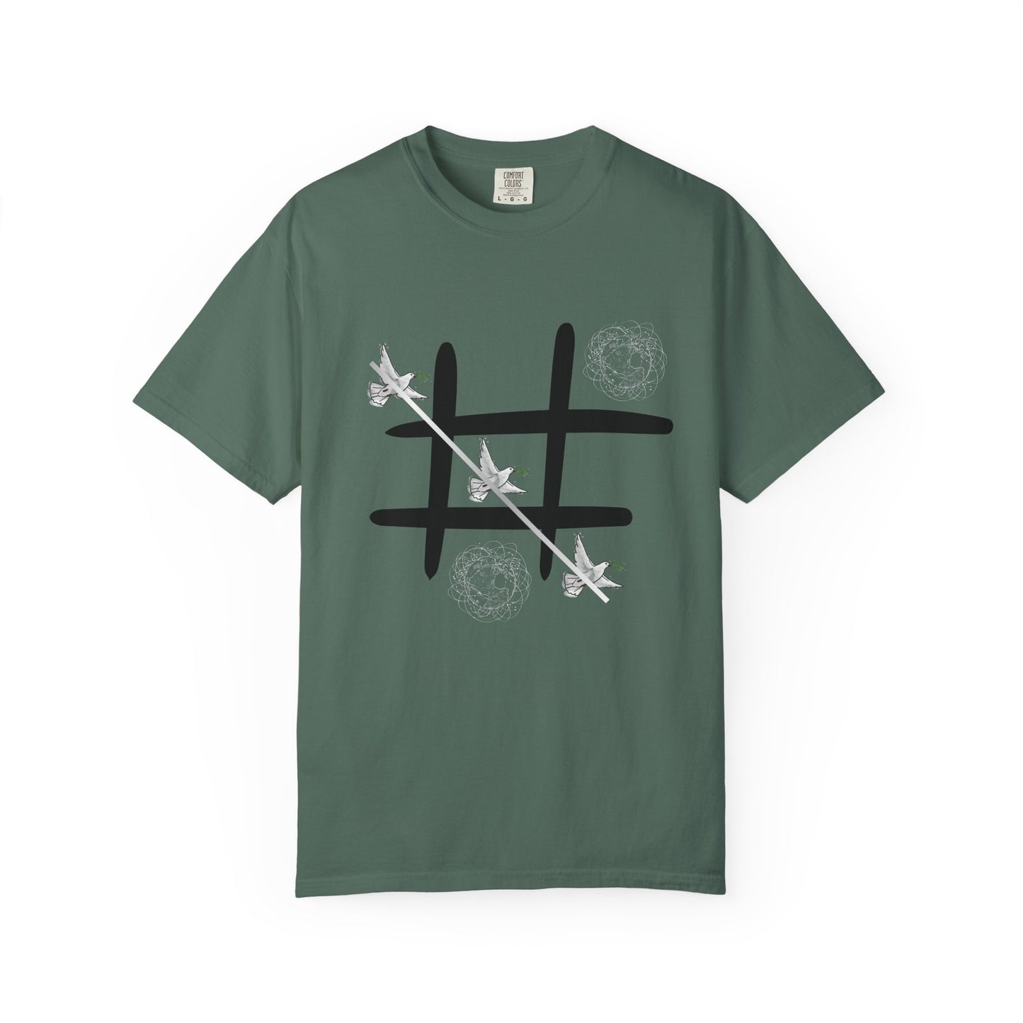 Tic Tac Doves Graphic T-Shirt Peace Wins
