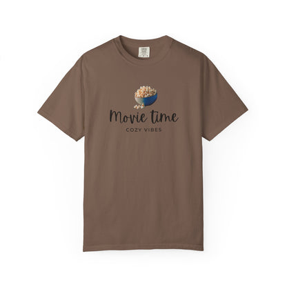 Movie Time T-Shirt – Cozy Vibes Popcorn Graphic Tee