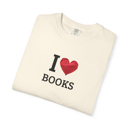 I Love Books T-Shirt — Vintage Love Books Tee for Readers & Book Lovers