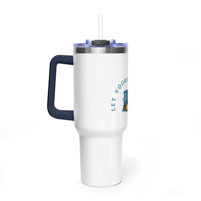 40oz Camping Travel Tumbler – "Let Yourself Go" Vacuum Insulated Stainless Steel Mug