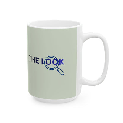 "The Look" Minimalist Coffee Cup with Sleek Line Art (11oz, 15oz)