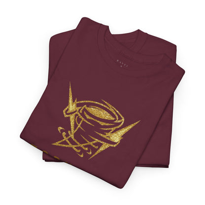 'Tornado Energy' Gold Storm Logo Graphic Tee