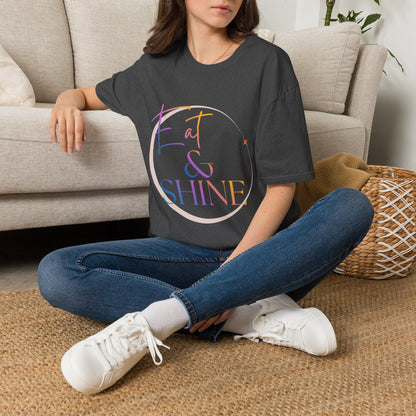 Eat & Shine Pastel Sunrise Inspirational T-Shirt