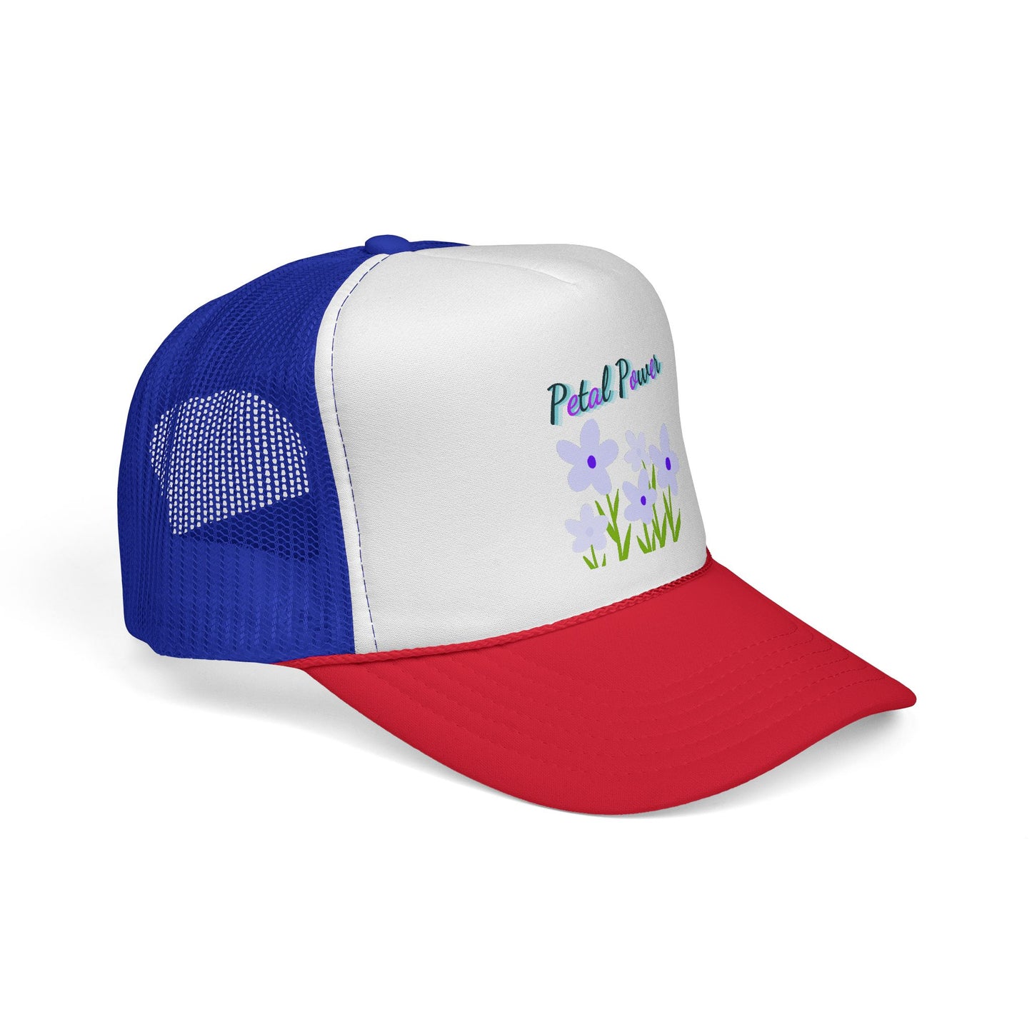 Petal Power Cap with Purple Flowers