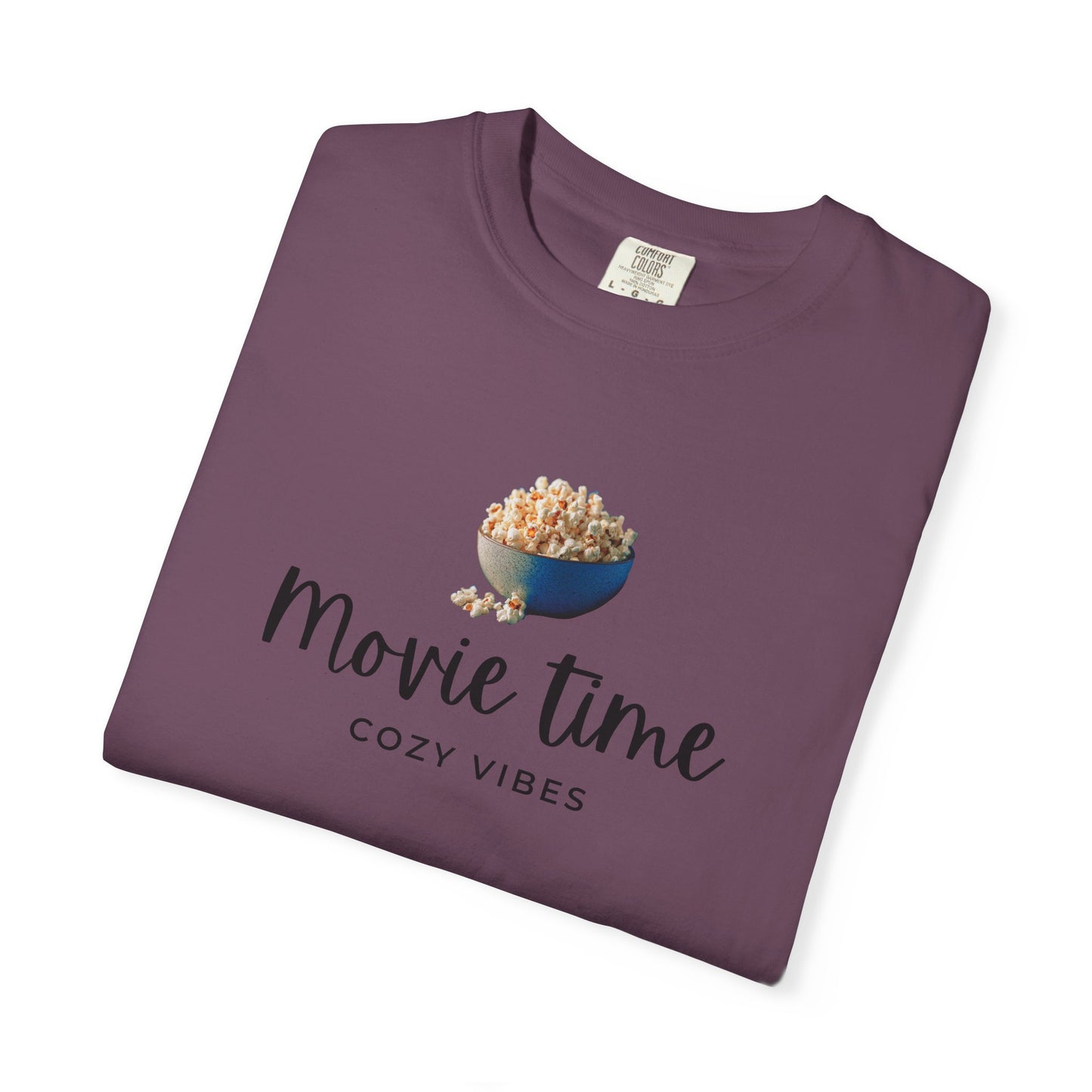 Movie Time T-Shirt – Cozy Vibes Popcorn Graphic Tee
