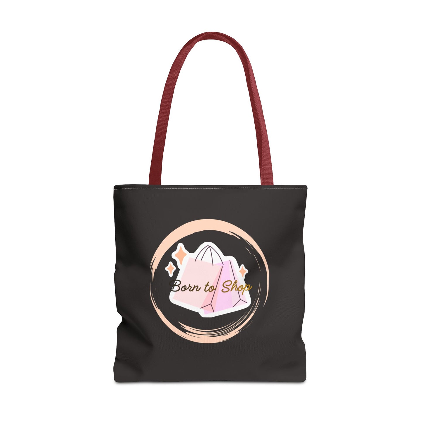Shopping Tote Bag — "Born to Shop" Graphic Tote
