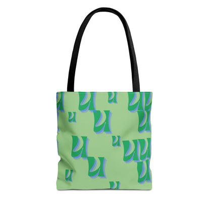 Retro Wave Monogram Tote Bag