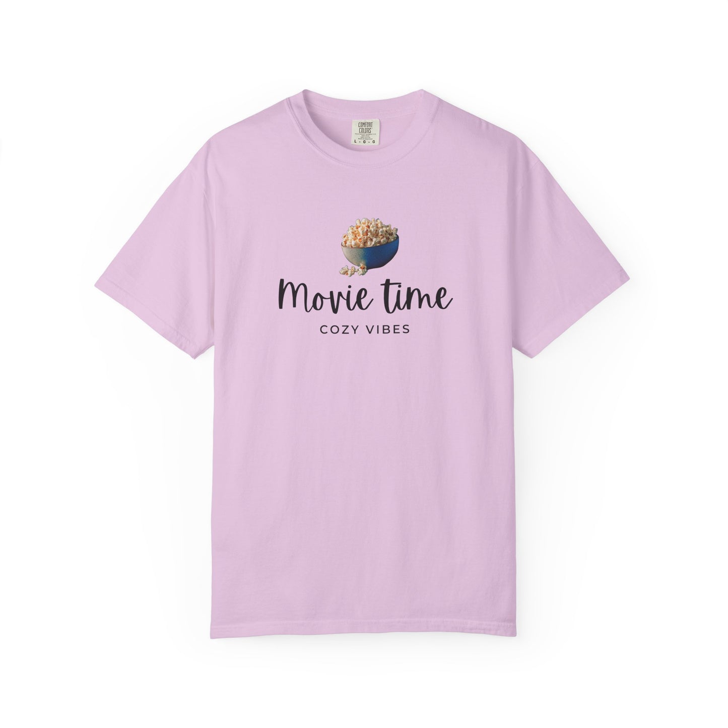 Movie Time T-Shirt – Cozy Vibes Popcorn Graphic Tee