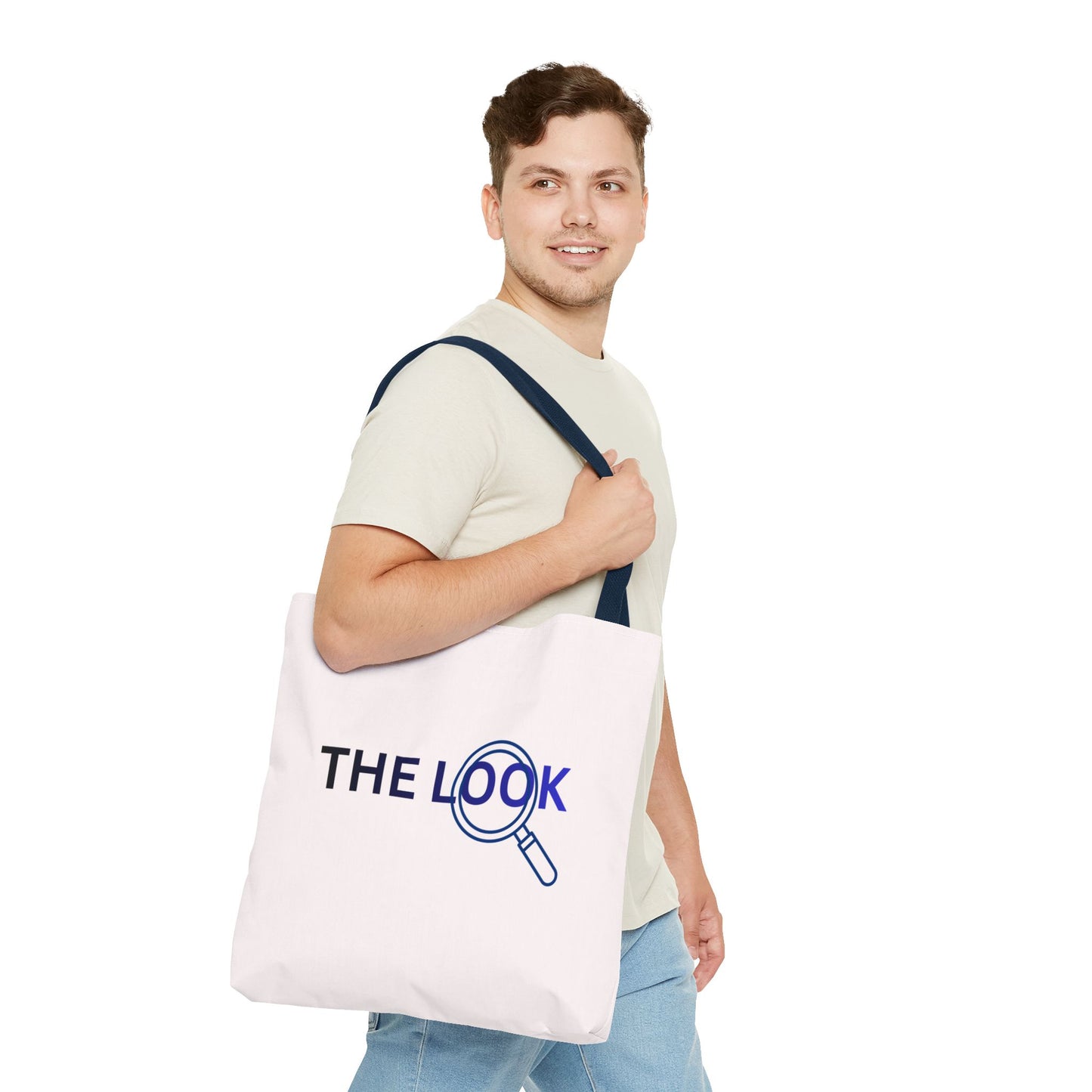 The Look Tote Magnifying Glass Logo Canvas Bag