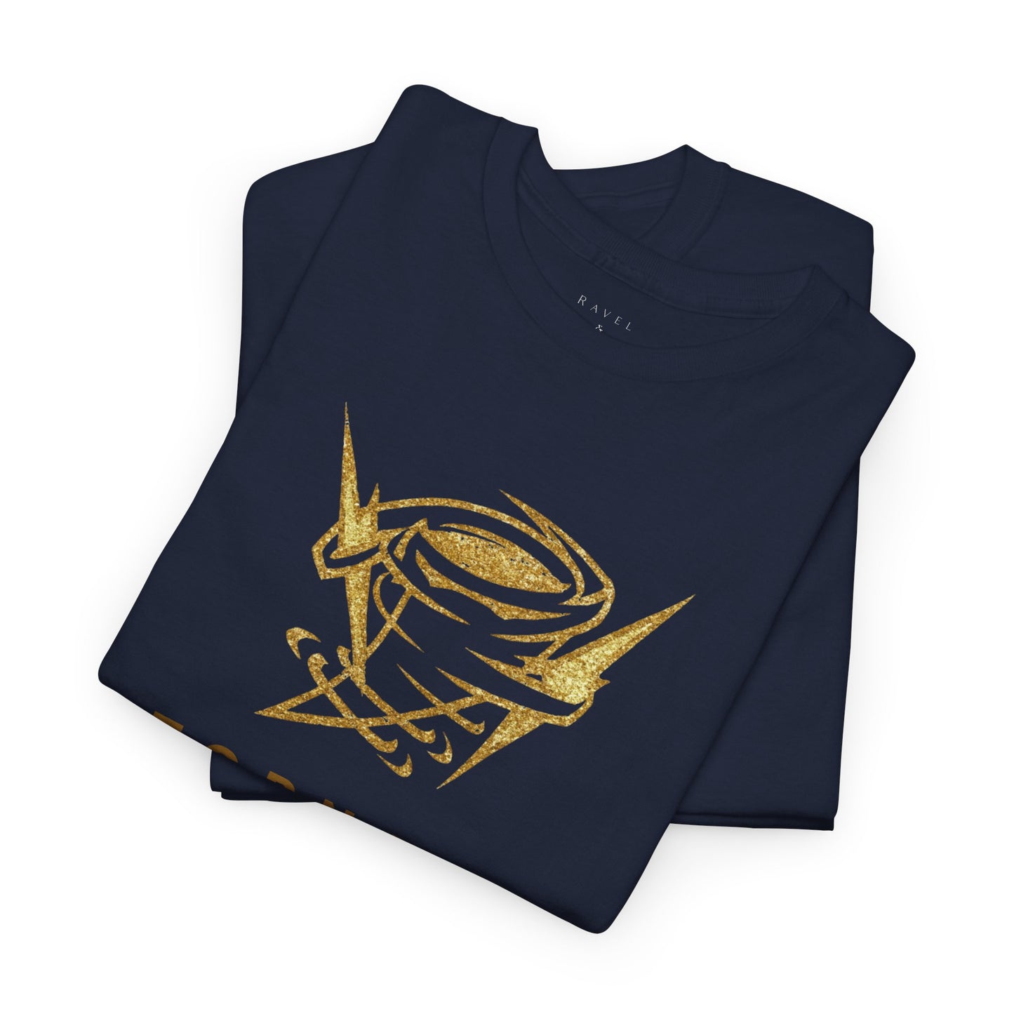 'Tornado Energy' Gold Storm Logo Graphic Tee