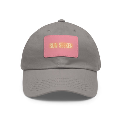 Sun Seeker Leather Patch Dad Hat