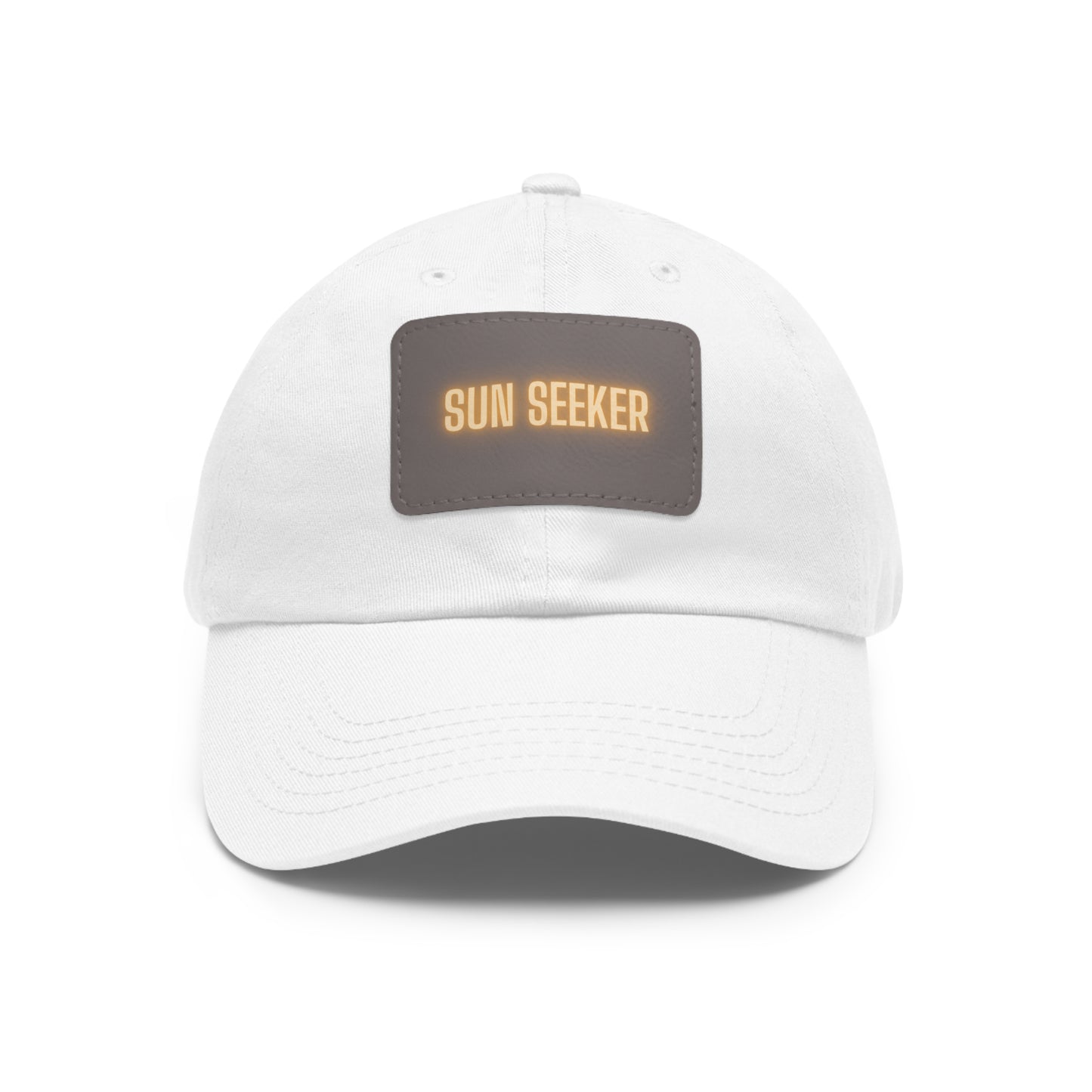Sun Seeker Leather Patch Dad Hat