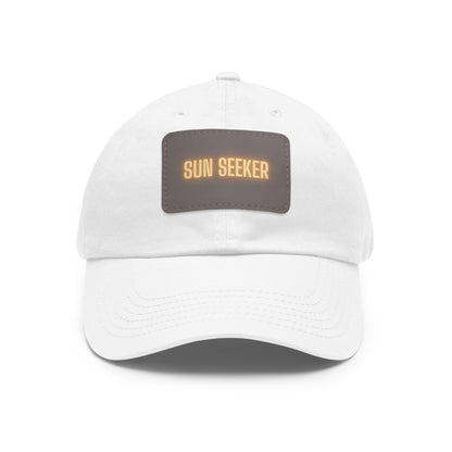 Sun Seeker Leather Patch Dad Hat