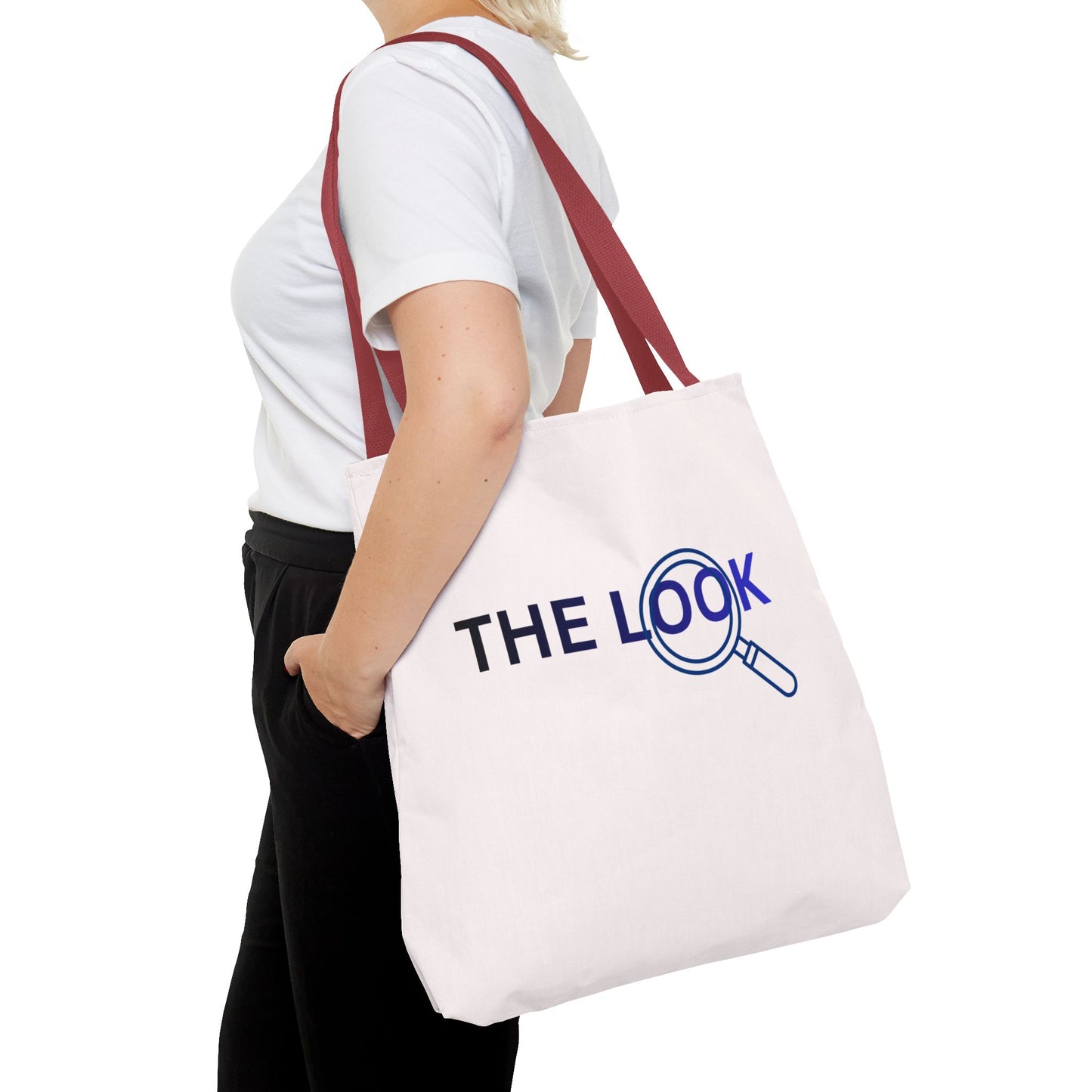The Look Tote Magnifying Glass Logo Canvas Bag