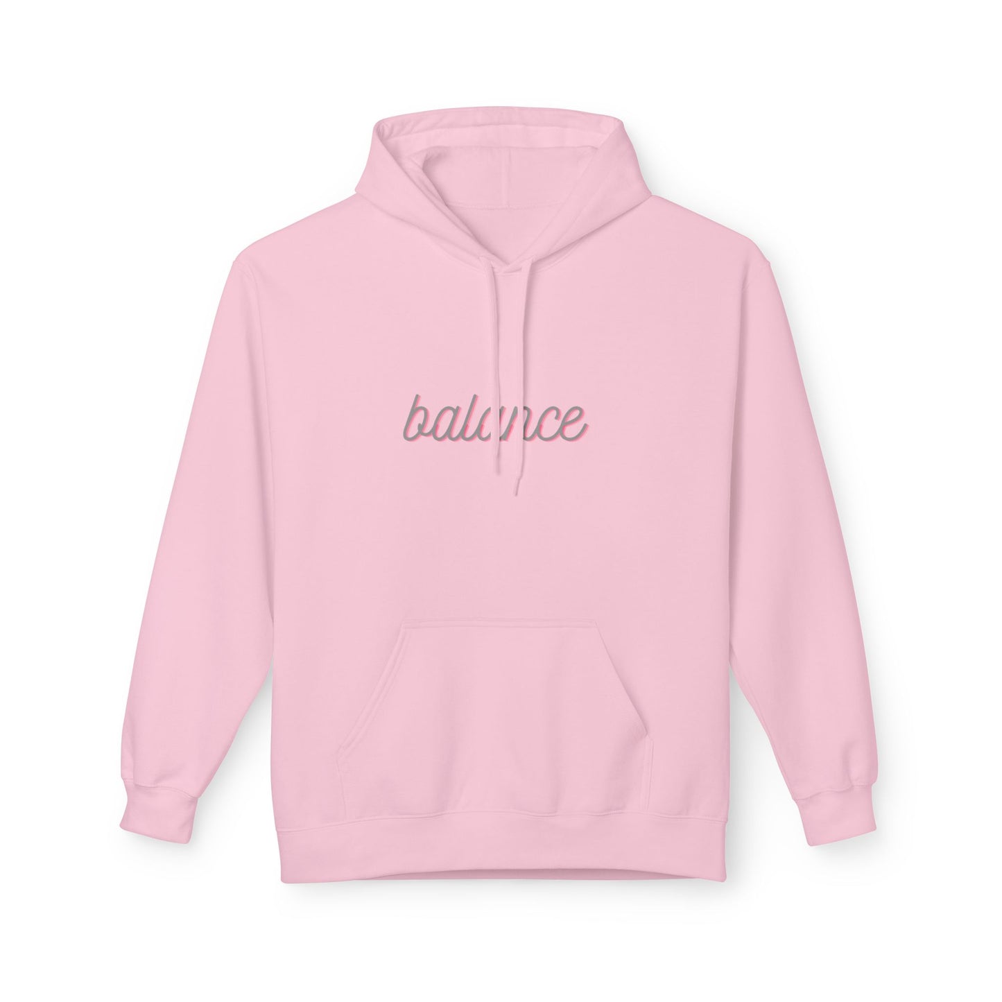 Balance Script Hoodie Typography Pullover