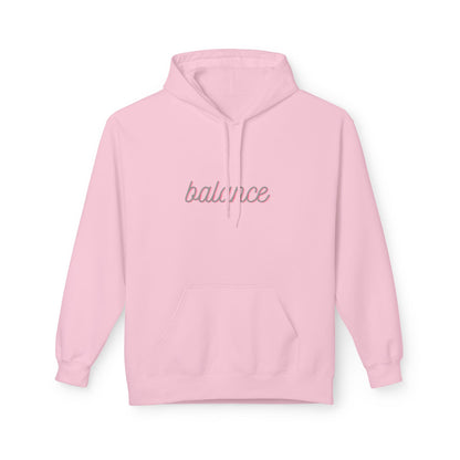 Balance Script Hoodie Typography Pullover