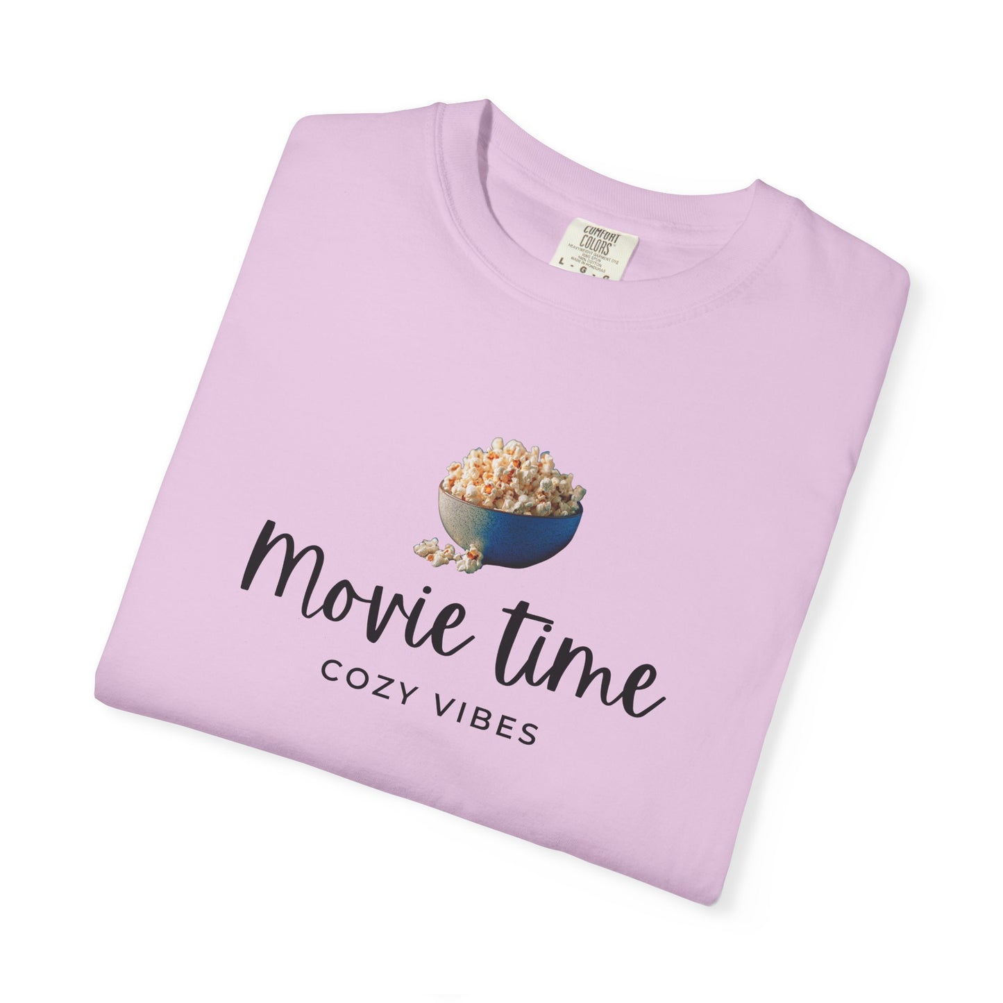 Movie Time T-Shirt – Cozy Vibes Popcorn Graphic Tee