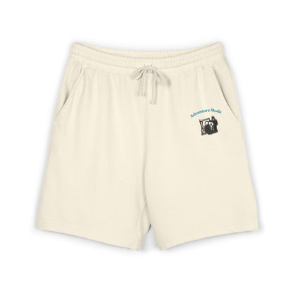 Lightweight Fleece Sweat Shorts — 'Adventure Mode' Vintage Camera Graphic
