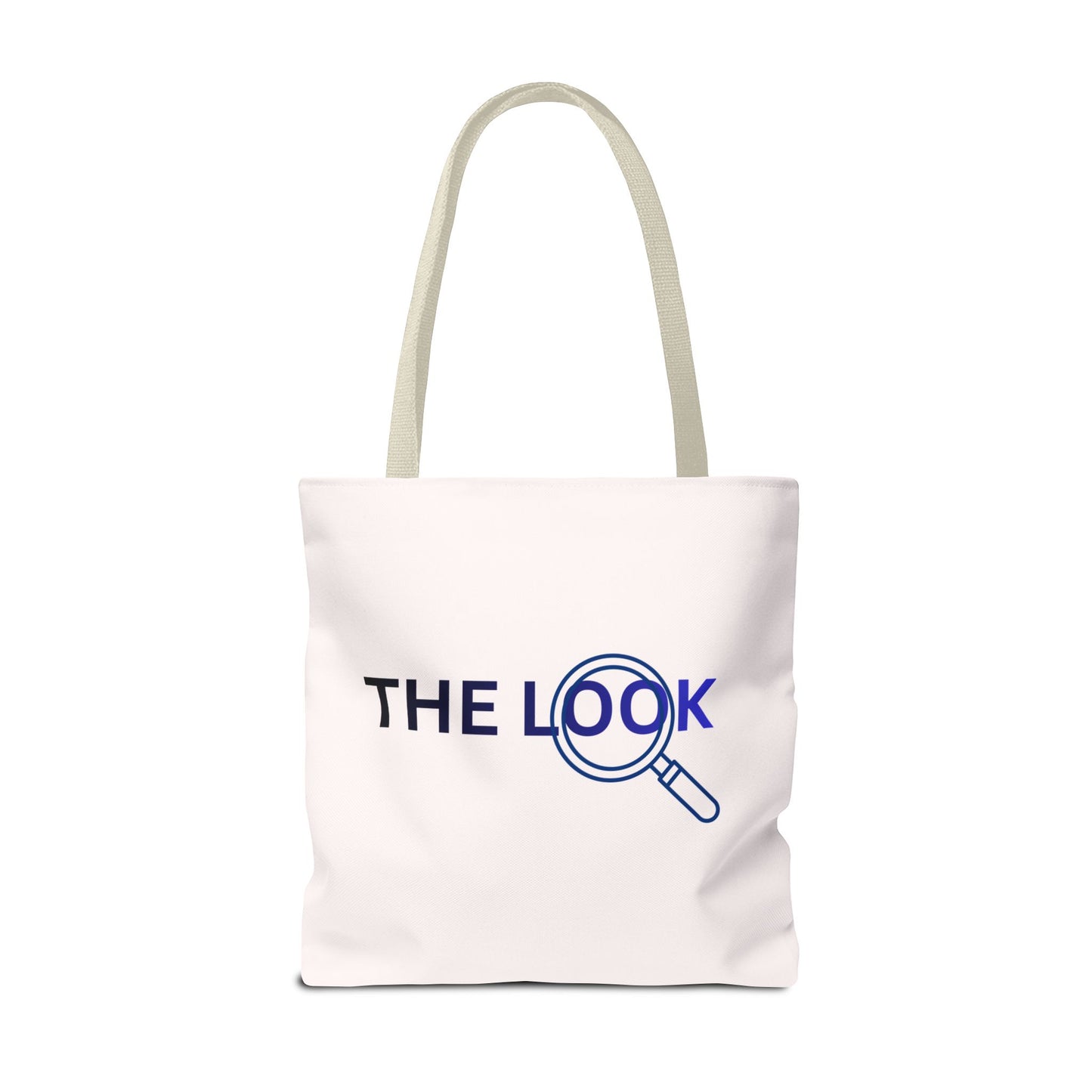 The Look Tote Magnifying Glass Logo Canvas Bag