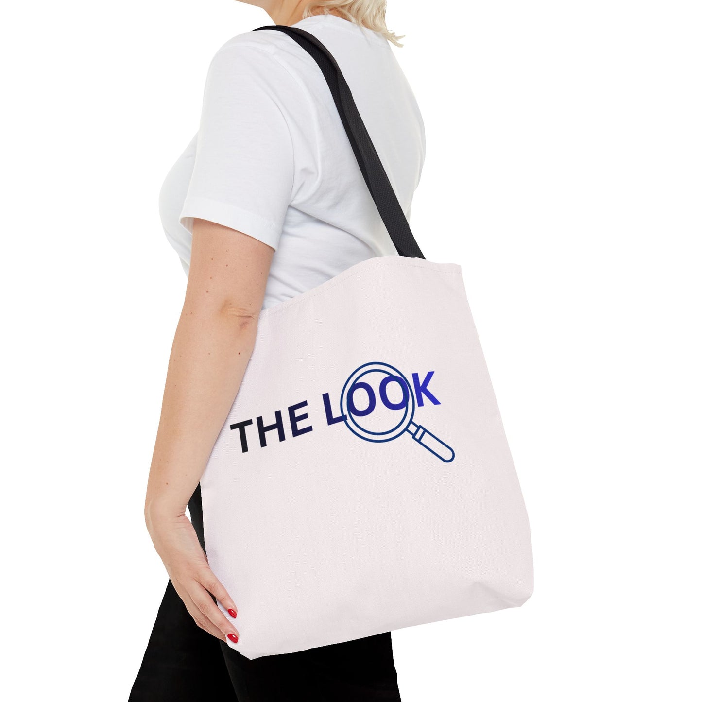 The Look Tote Magnifying Glass Logo Canvas Bag
