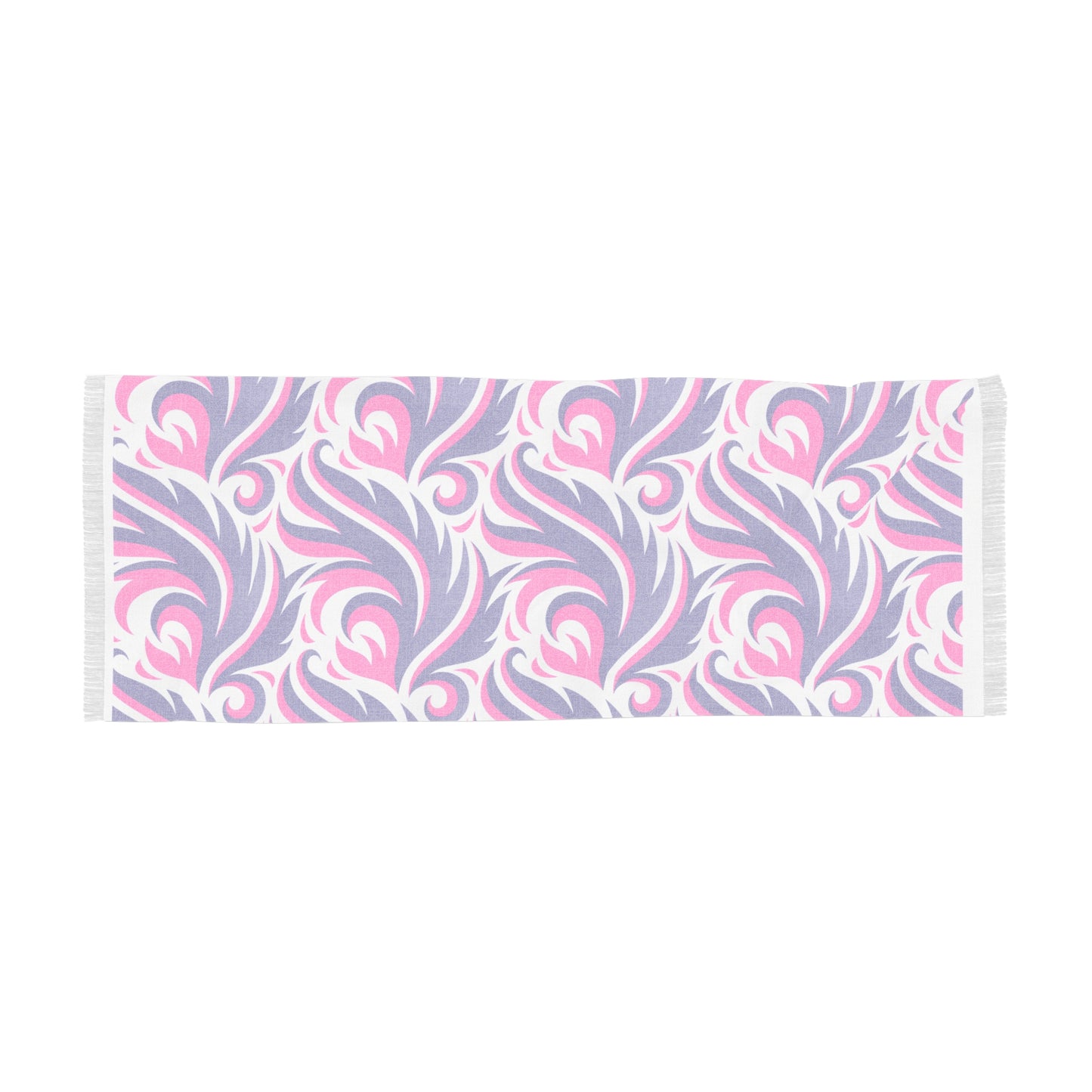 Floral Swirl Pink & Lavender Abstract Pattern Scarf