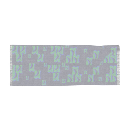 Blue & Teal Lightweight Flame Pattern Scarf