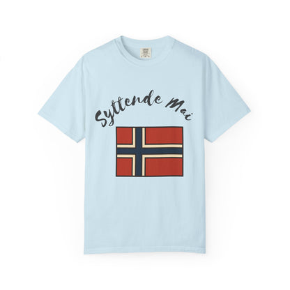 Norwegian Flag T-Shirt Syttende Mai Celebration Tee