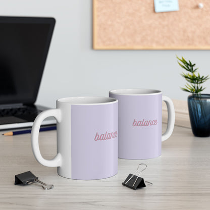 Pastel Lavender 'Balance' Coffee Cup (11oz & 15oz)