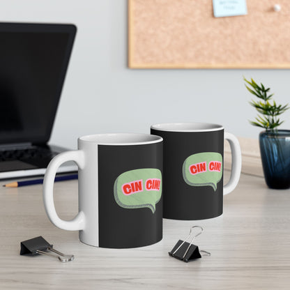 Cin Cin! Retro Bubble Ceramic Mug – 11oz & 15oz