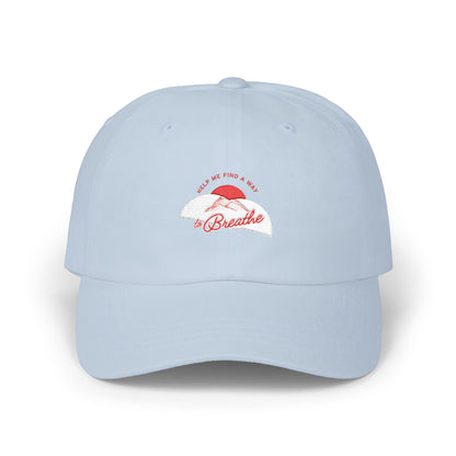 'Help me find a way to Breathe' Sunset Embroidered Baseball Hat