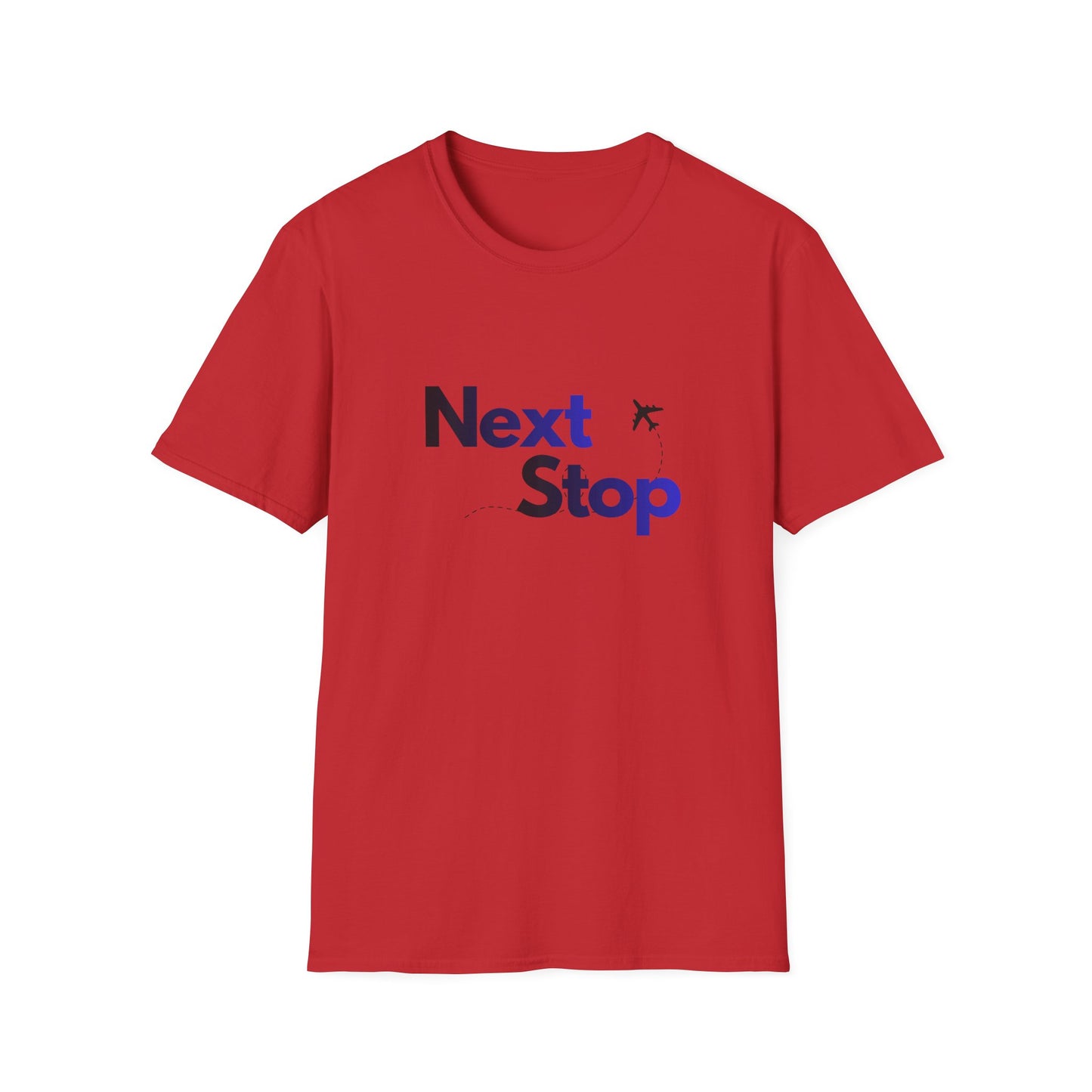 Next Stop T-Shirt  Travel Tee with Airplane Graphic