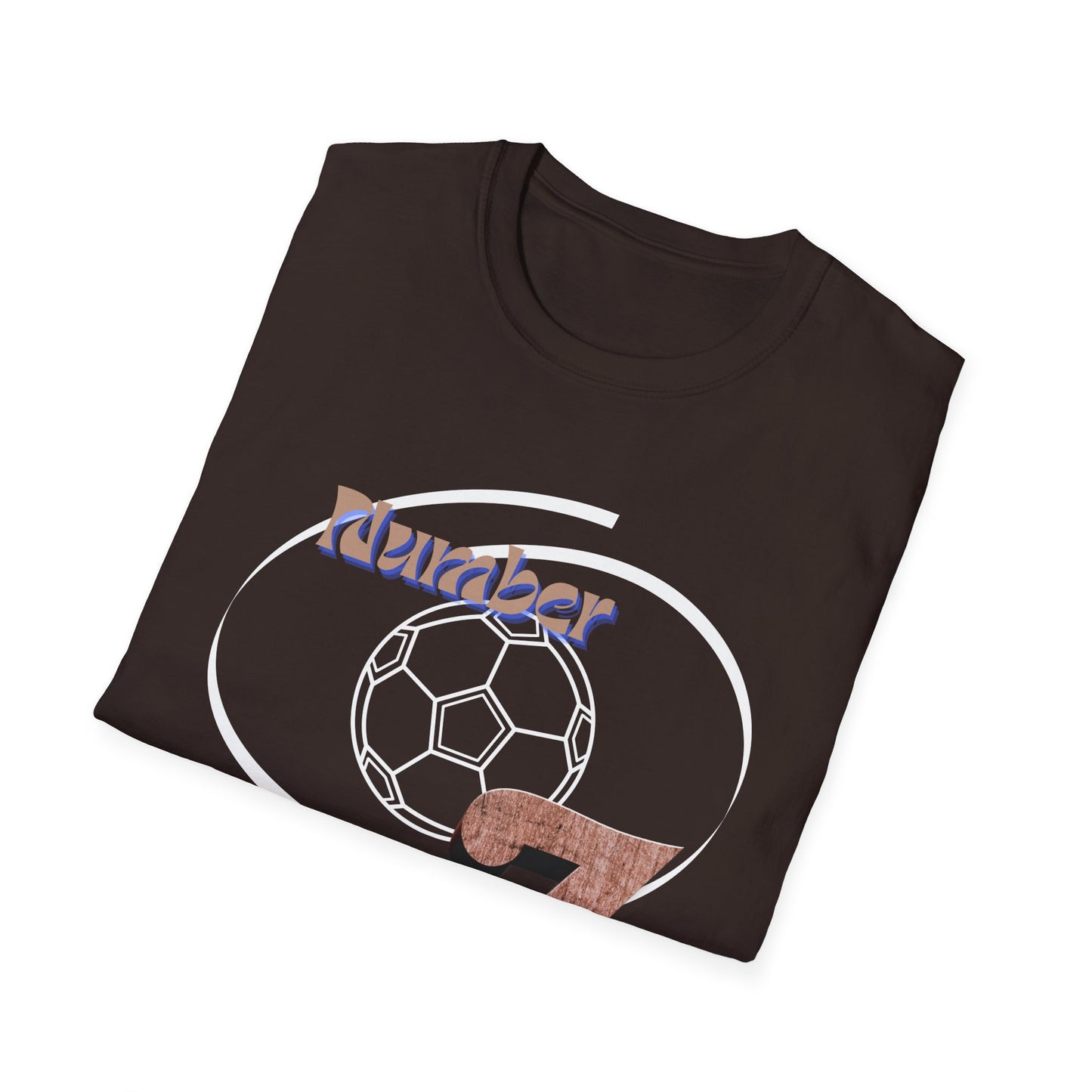 Soccer Number 7 Vintage Football Graphic T-Shirt