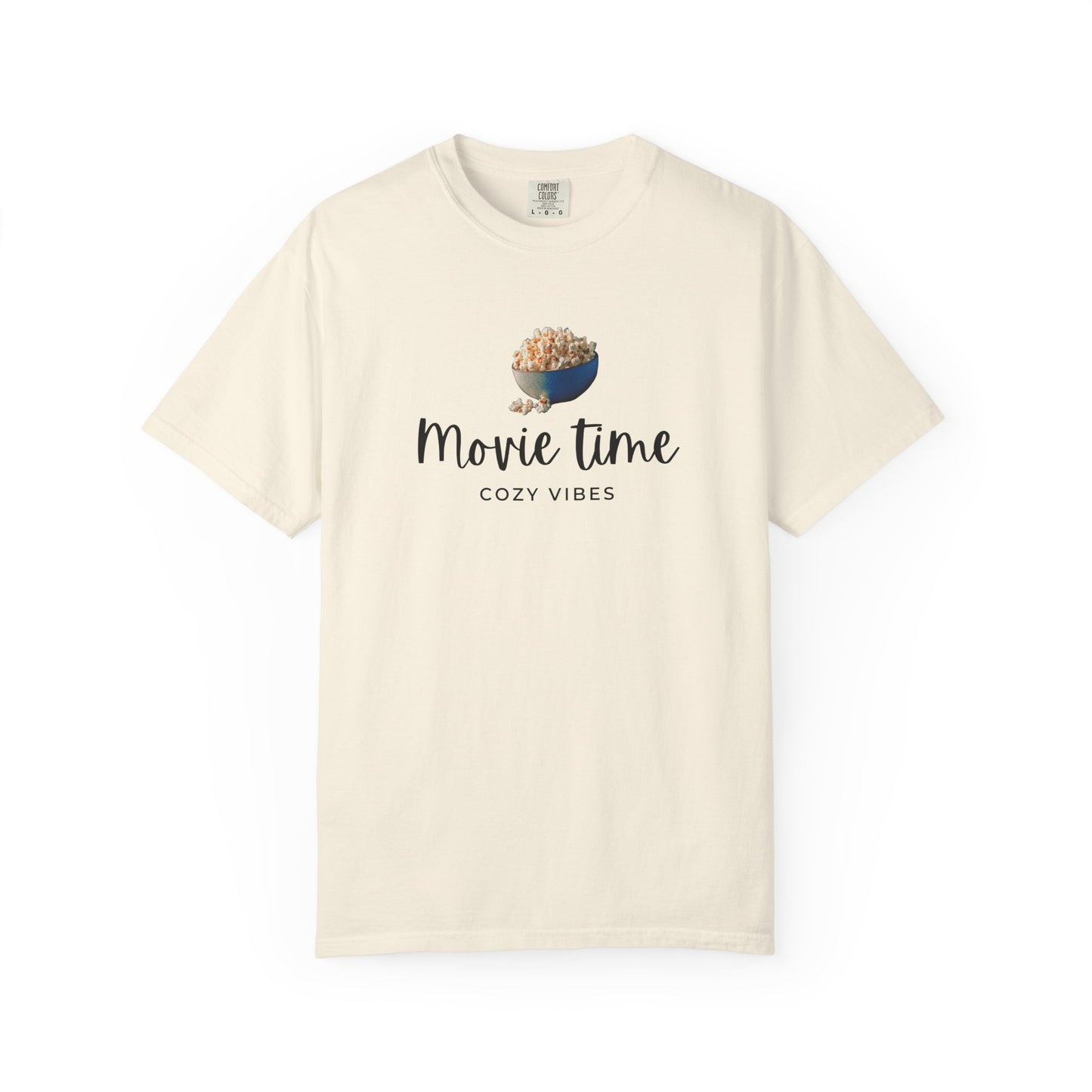Movie Time T-Shirt – Cozy Vibes Popcorn Graphic Tee