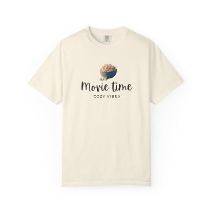 Movie Time T-Shirt – Cozy Vibes Popcorn Graphic Tee