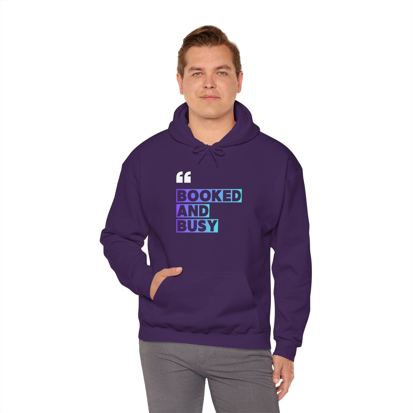 "Booked and Busy" Graphic Pullover for Readers & Creatives