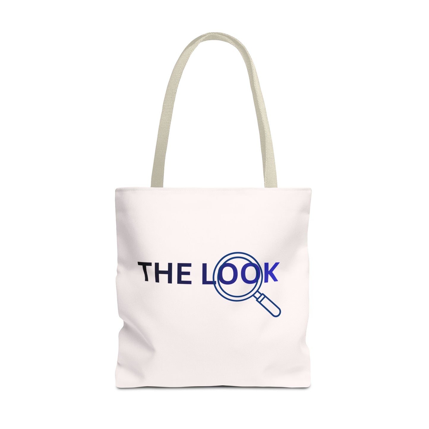 The Look Tote Magnifying Glass Logo Canvas Bag