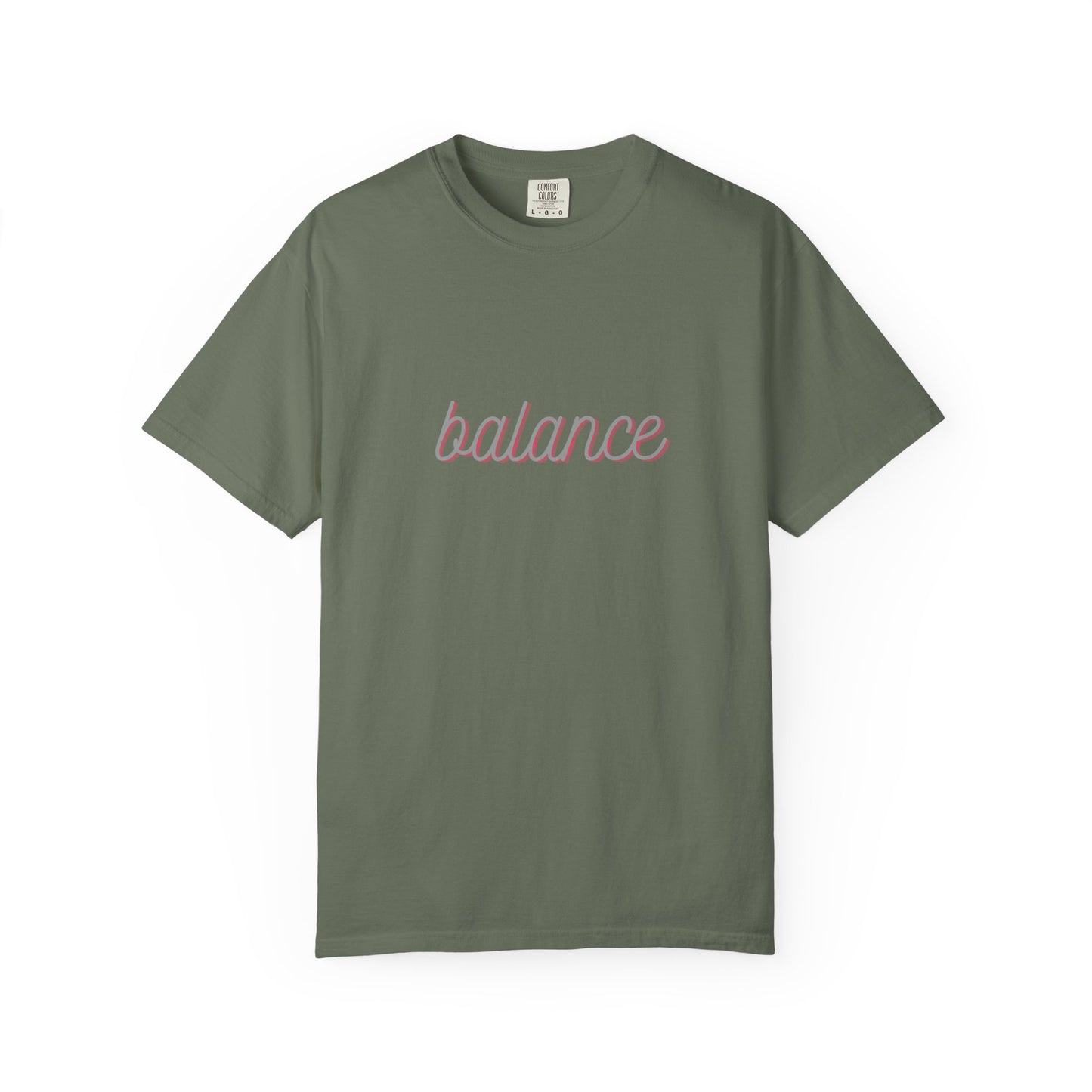 Balance Tee — Minimalist Inspirational  T-Shirt  'balance' Text