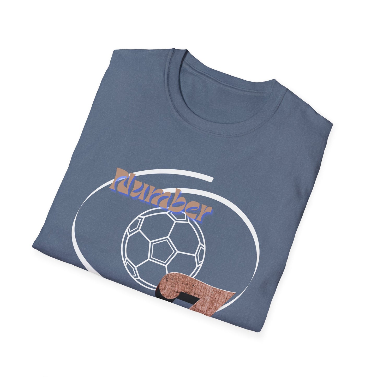 Soccer Number 7 Vintage Football Graphic T-Shirt