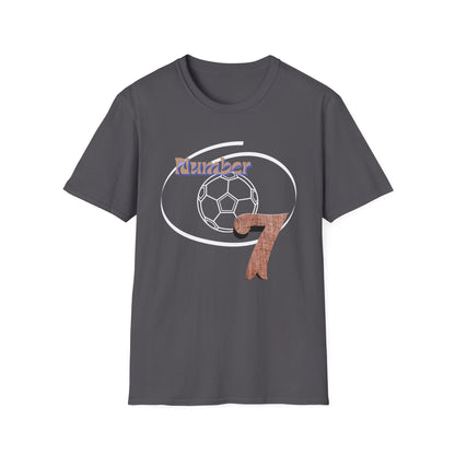 Soccer Number 7 Vintage Football Graphic T-Shirt
